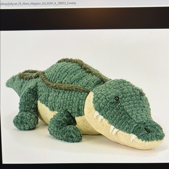 Jellycat ALLEXI Alligator in-hand Authentic direct from Jellycat green big soft - Picture 13 of 15